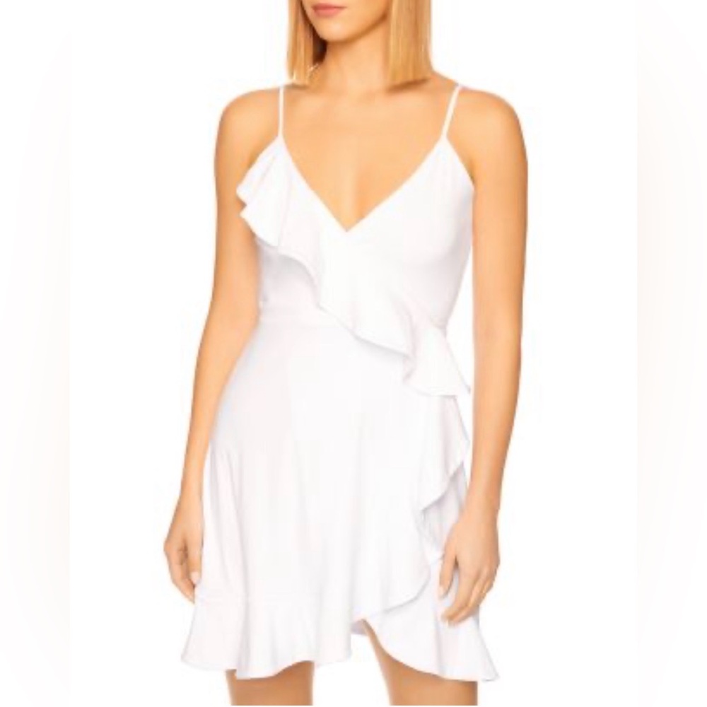 Bebe Ruffled Wrap Dress